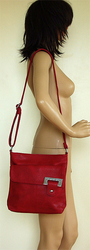 Trendy CROSSBODY červená kabelka taška přes rameno listonoška
